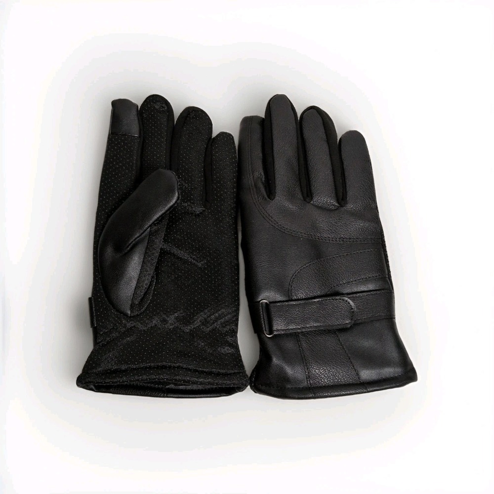 Pair Of Winter Gloves Warm , Windproof, & Touchscreen For Unisex Black Size L